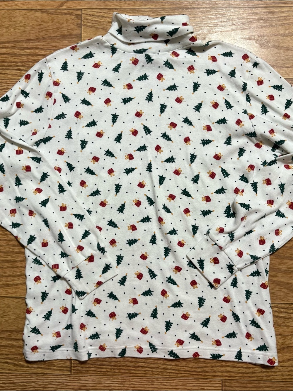 Vintage 90s Corner Stone Christmas Trees Holiday Turtleneck Grannycore Medium